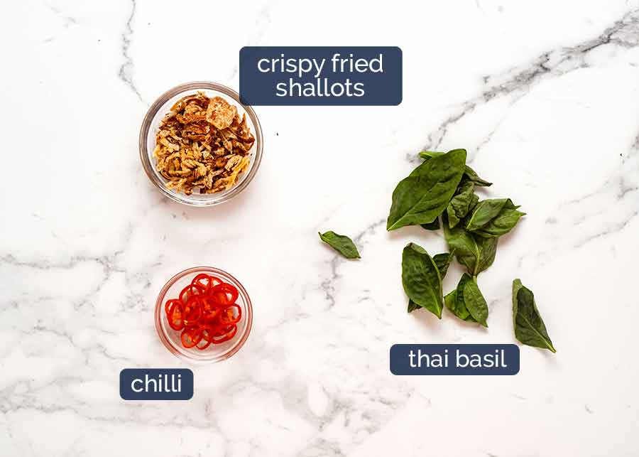 Aderezos para el curry amarillo tailandés