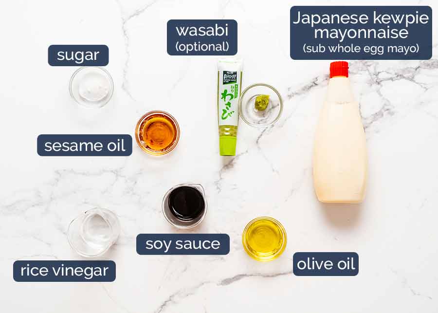 Ingredientes de aderezo para ensalada japonesa - Chargrill Charlie's Copycat