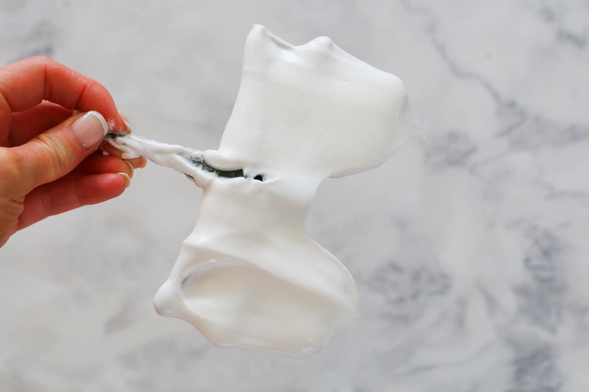 Merengue en una mariposa Thermomix.