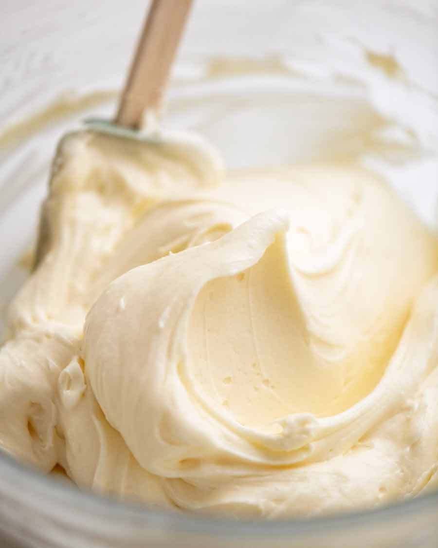 Crema de queso glaseado