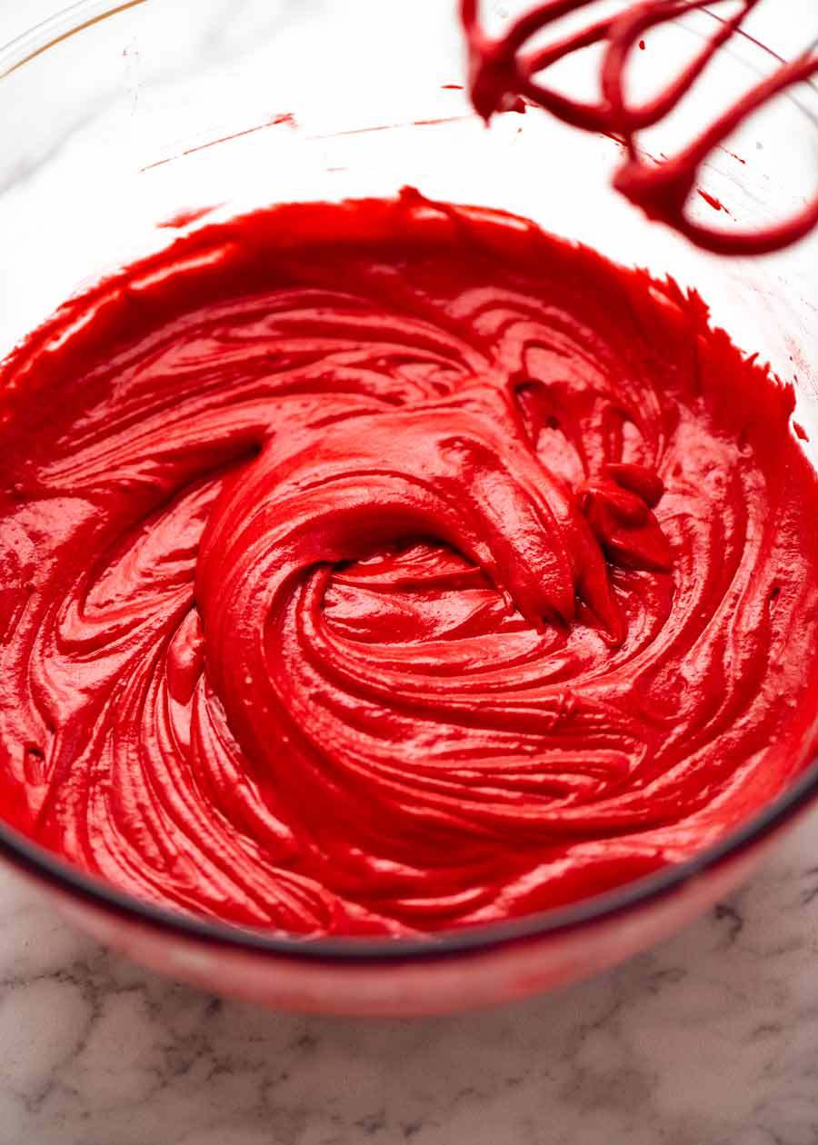 Masa para cupcakes de terciopelo rojo