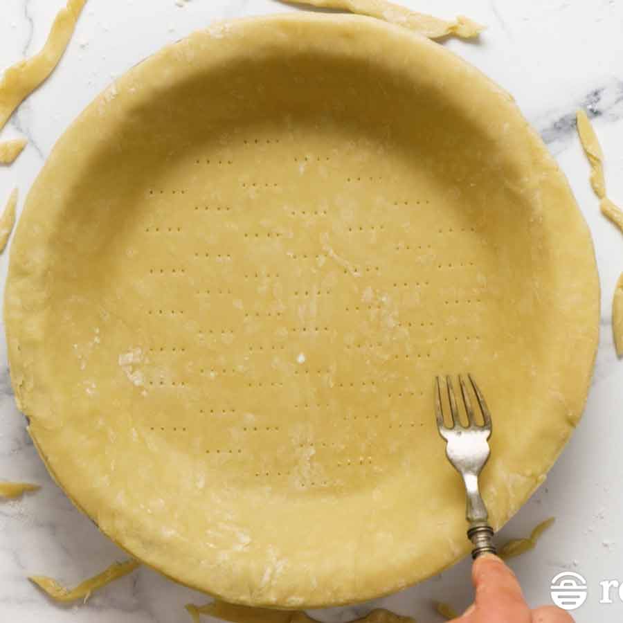 Base de masa quebrada para pastel de carne familiar