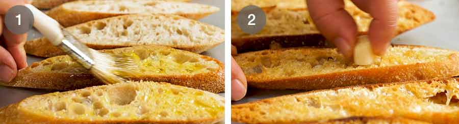 Cómo hacer Acqua Pazza - Pescado escalfado italiano sobre crostini de ajo