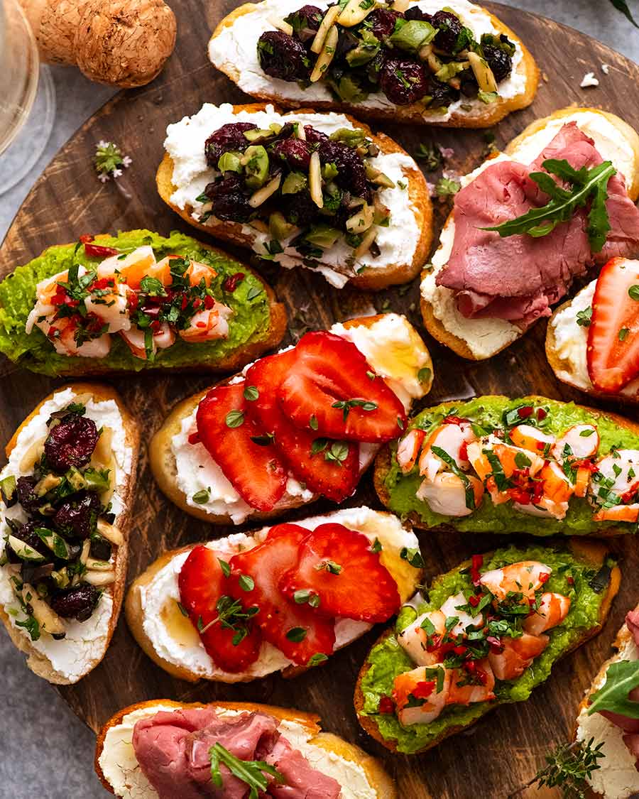 Ideas de cobertura de vacaciones Crostini