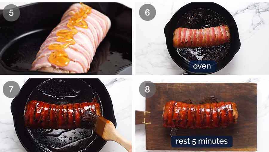Cómo hacer lomo de cerdo envuelto en tocino
