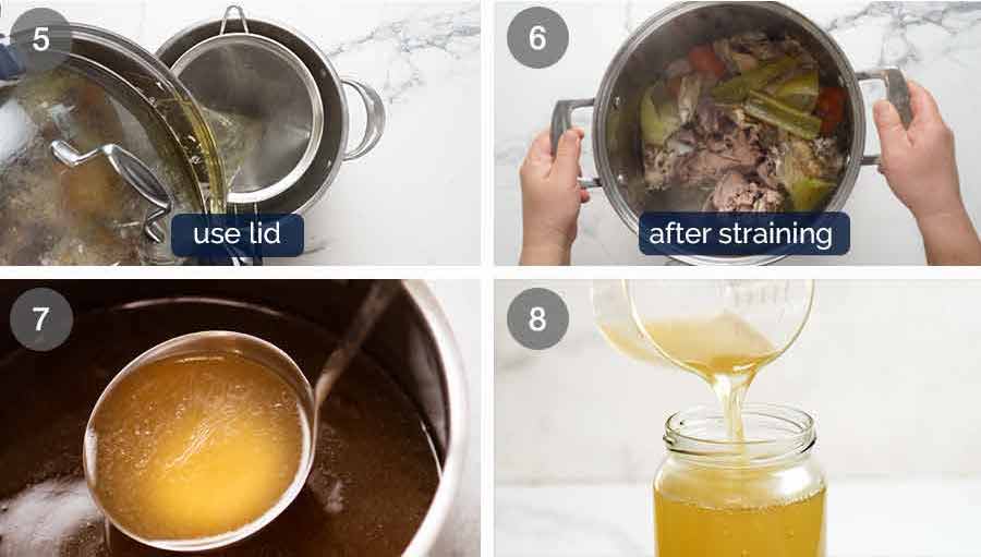 Cómo hacer caldo de pollo casero