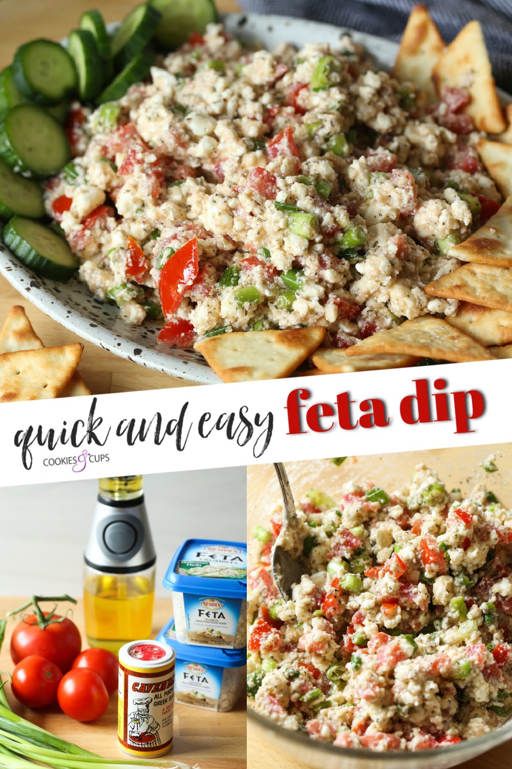 Imagen de Pinterest de salsa de queso feta