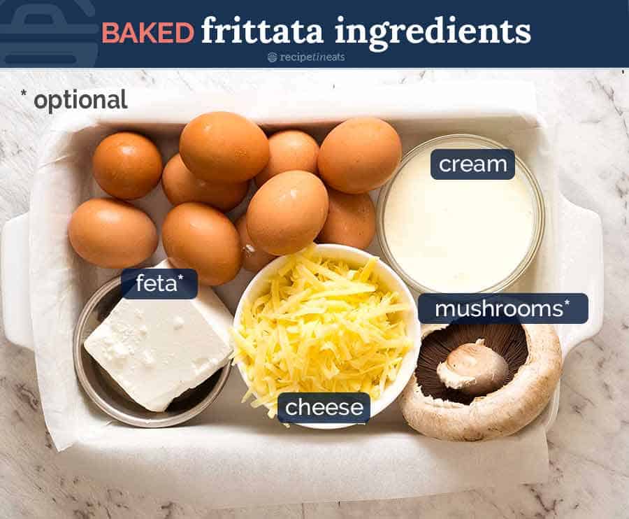 Ingredientes en Frittata al Horno