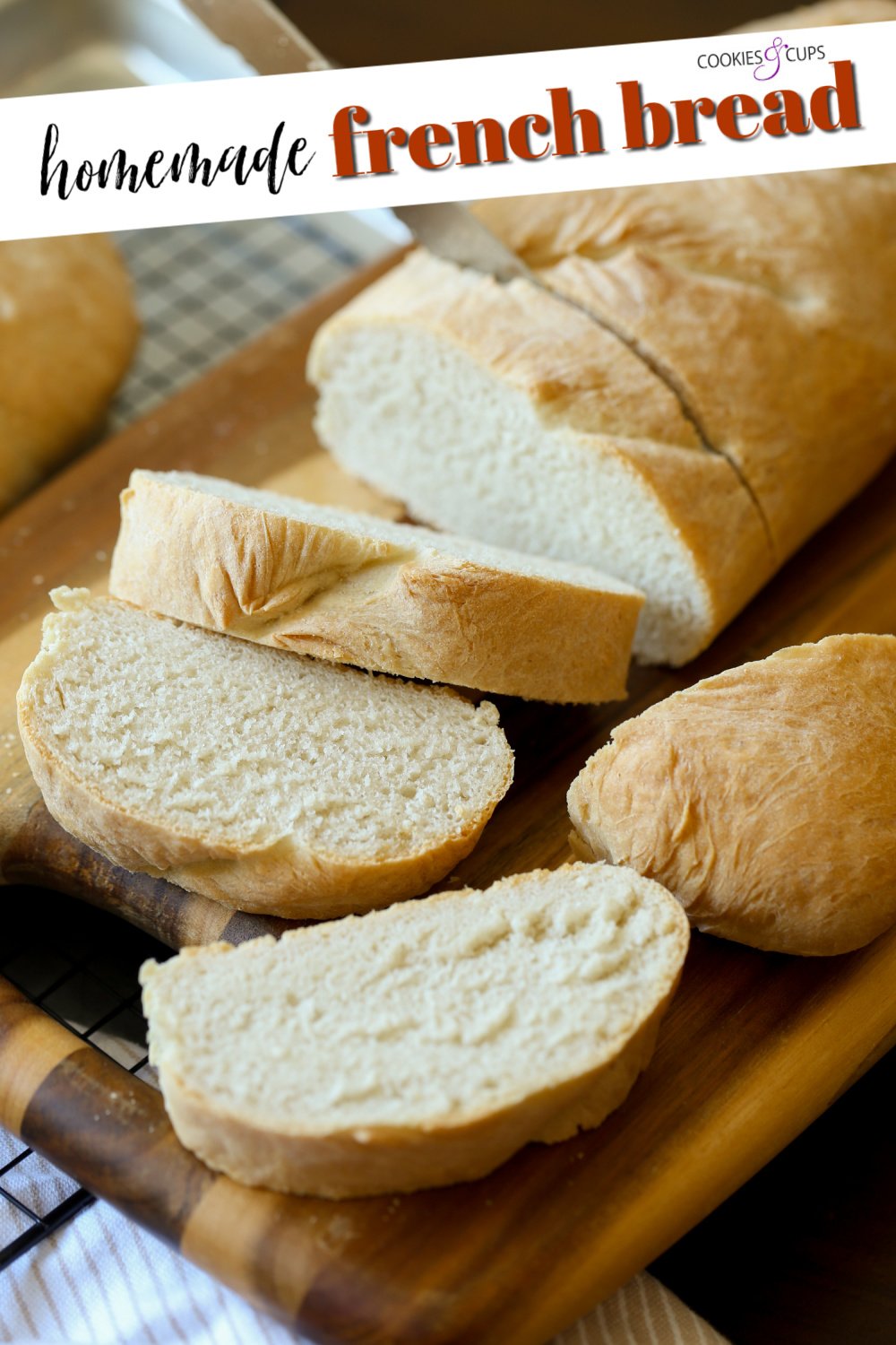 Imagen de Pinterest de pan francés casero