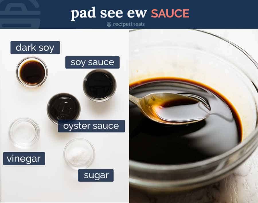 Ingredientes de la salsa Pad See Ew