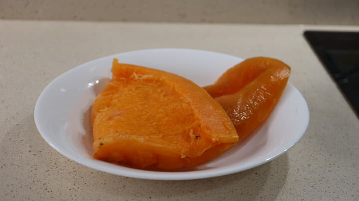 Los ingredientes necesarios para hacer el pumpkin de calabaza en Thermomix