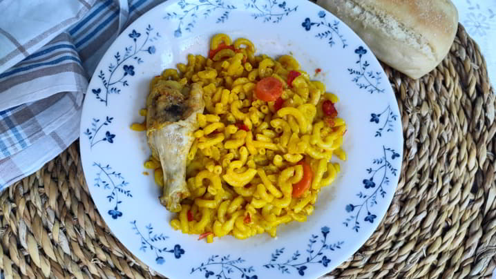 Como hacer con Thermomix la fideuá de pollo