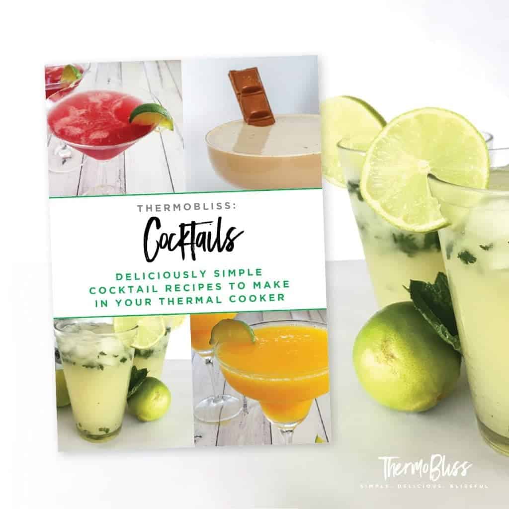 La portada de un libro de recetas - Thermobliss Cocktails