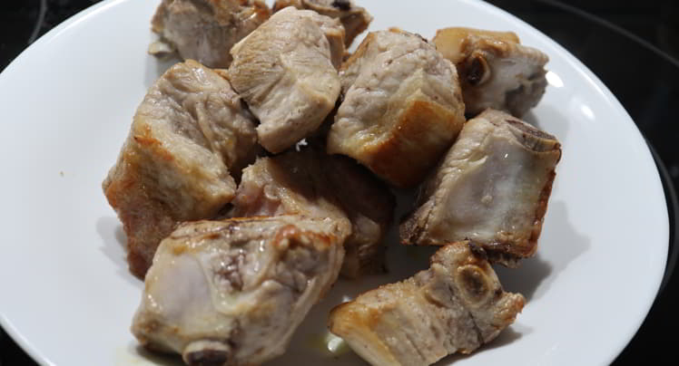Reservamos las costillas doradas