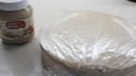 Los ingredientes necesarios para hacer tarta de obleas con crema de avellana