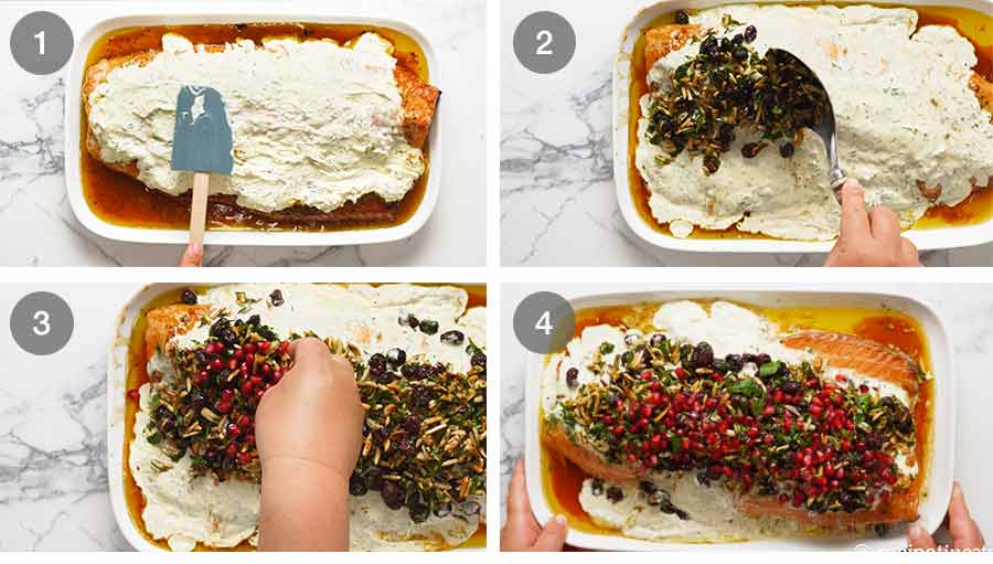 Cómo hacer salmón al horno navideño