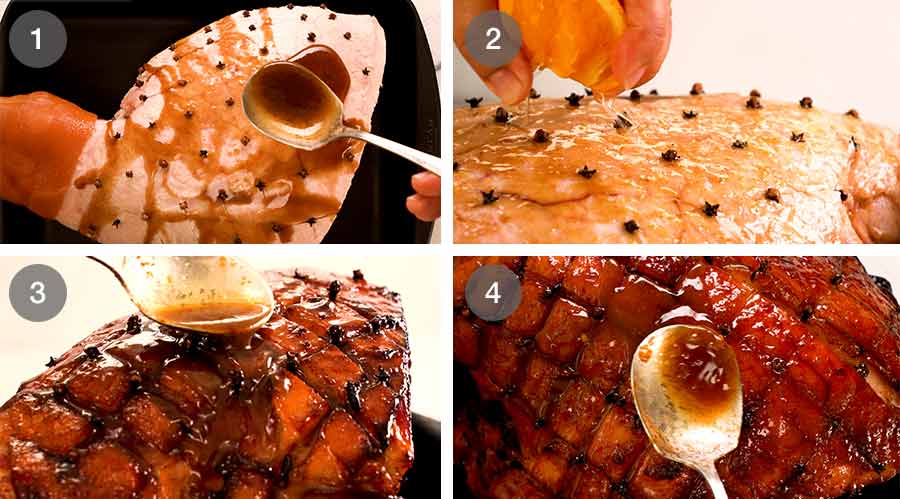 Cómo hacer jamón glaseado con arce