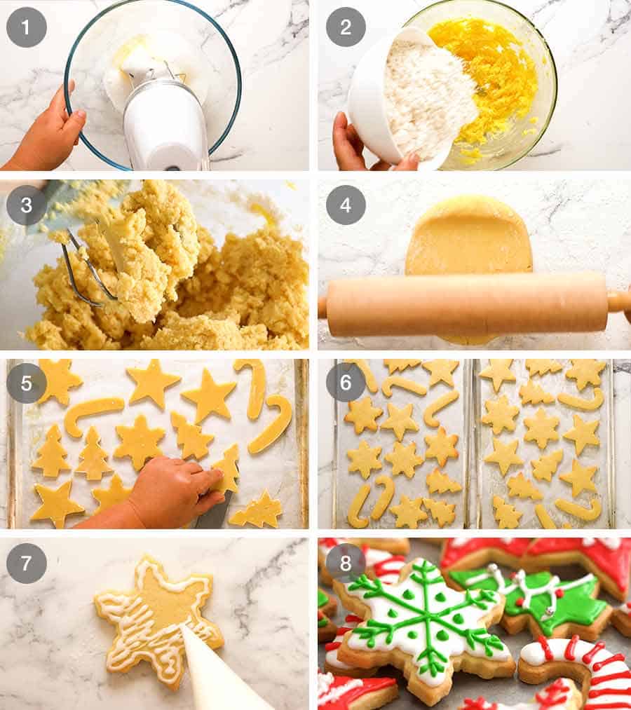 Cómo hacer galletas navideñas - Cortar galletas de azúcar