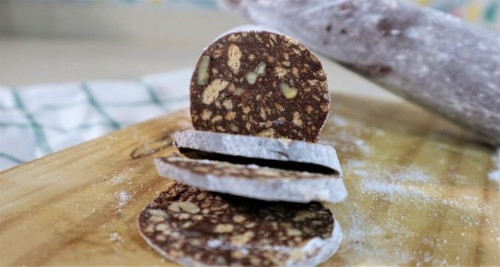 Hacer receta de salchichón de chocolate