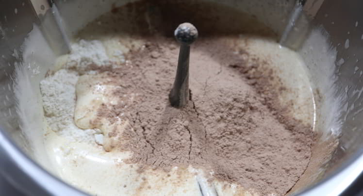 Ponemos el resto de los ingredientes y mezclamos