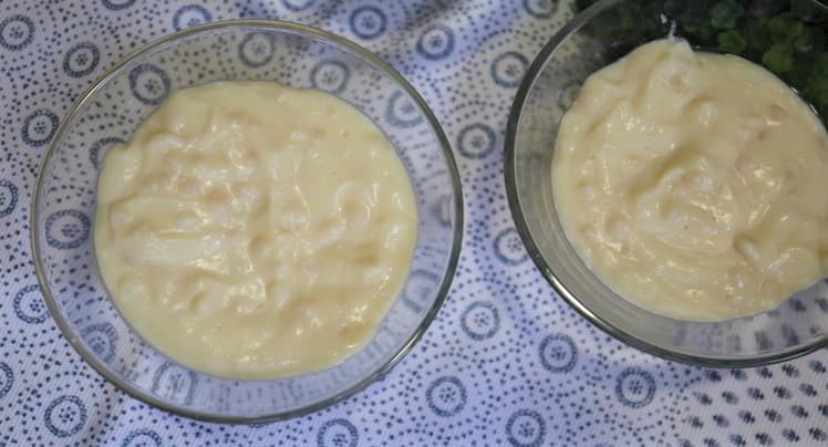 Como hacer con Thermomix natillas de turrón blanco
