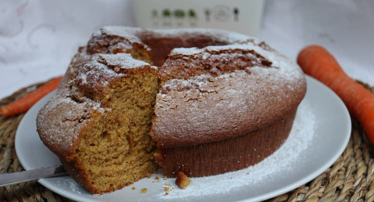 Como hacer con Thermomix bizcocho de zanahoria fácil