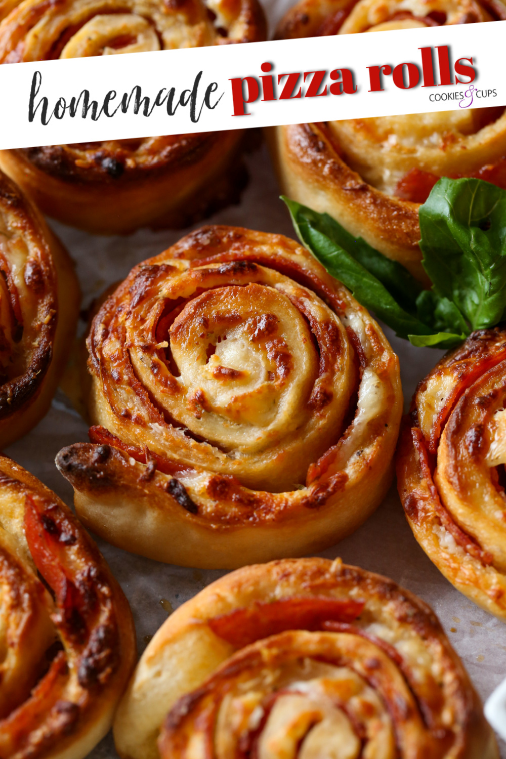 Imagen de Pinterest de rollos de pizza