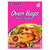 ECOOPTS Bolsas de horno de tamaño grande para horno de horno, para carne, jamón, marisco, verduras, 12 bolsas (43 x 54,9 cm)…