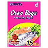ECOOPTS Bolsas de horno para asar bolsas para pollo, carne, jamón, mariscos, verduras, 15 bolsas (35x 43 cm)…