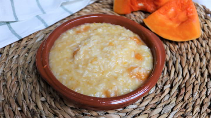 Como hacer la receta de risotto con calabaza y queso