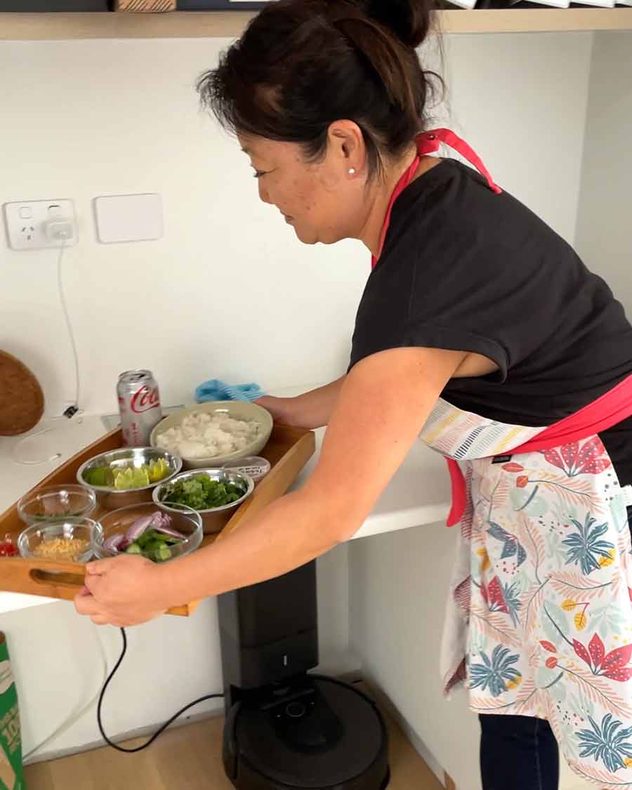 Haciendo fotos de libros de cocina