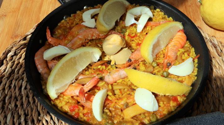 Como hacer la receta de paella fácil con marisco 