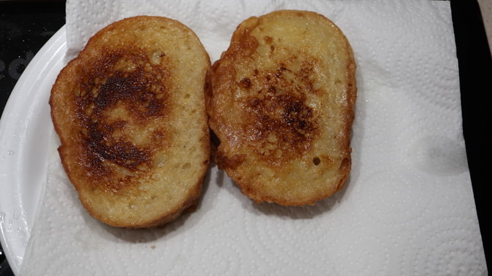 Quitamos el aceite de ese pan