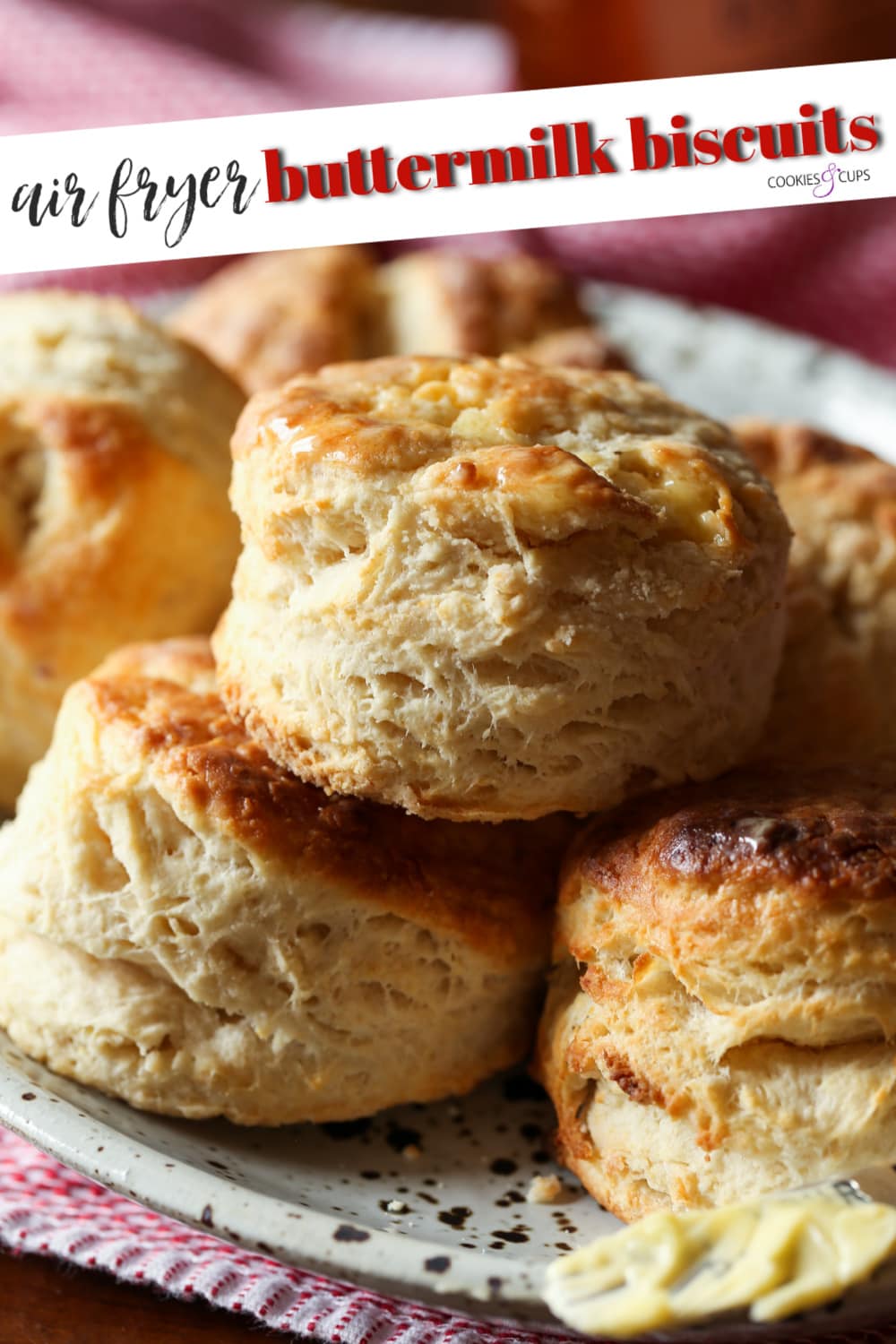 Imagen de Pinterest de galletas Air Fryer