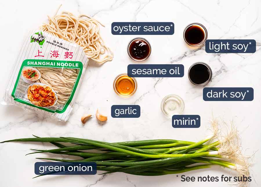 Ingredientes de los fideos de soja supremos