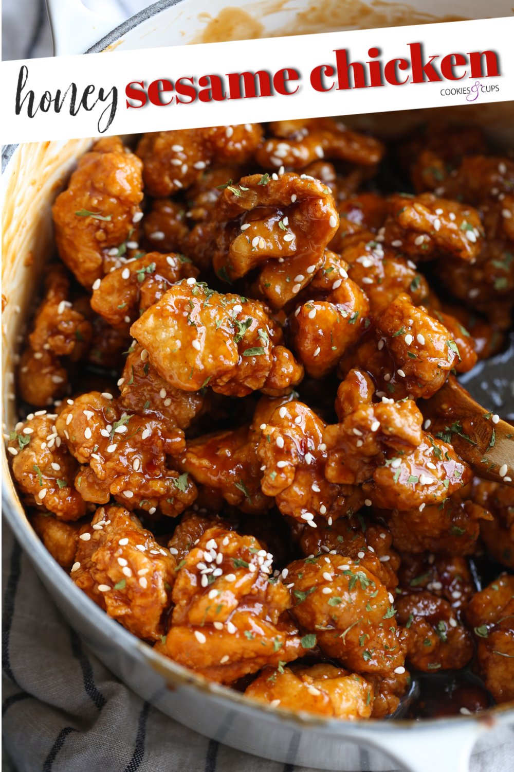 Imagen de Pinterest de pollo con sésamo