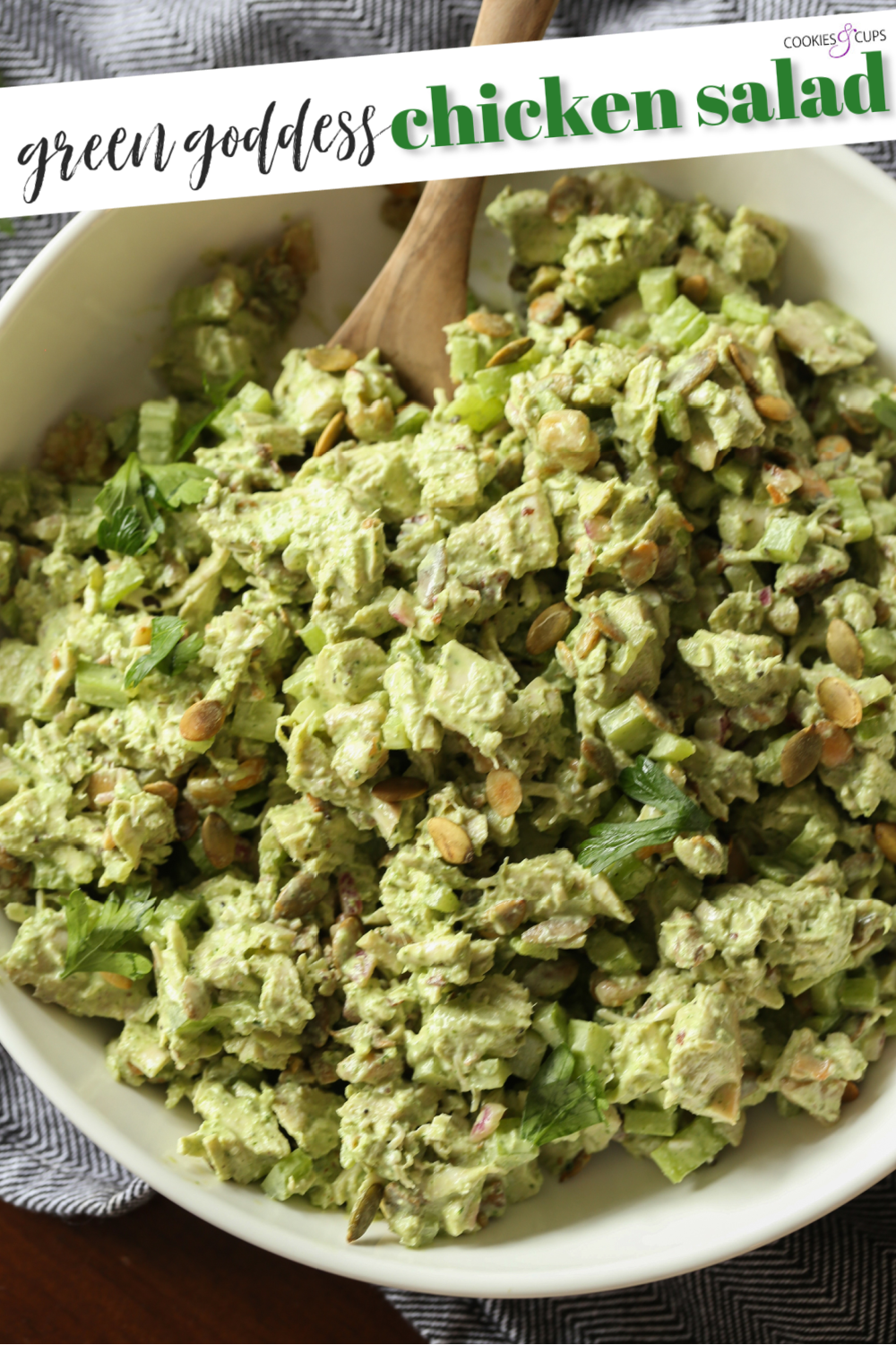 Ensalada de pollo Green Goddess imagen de pinterest