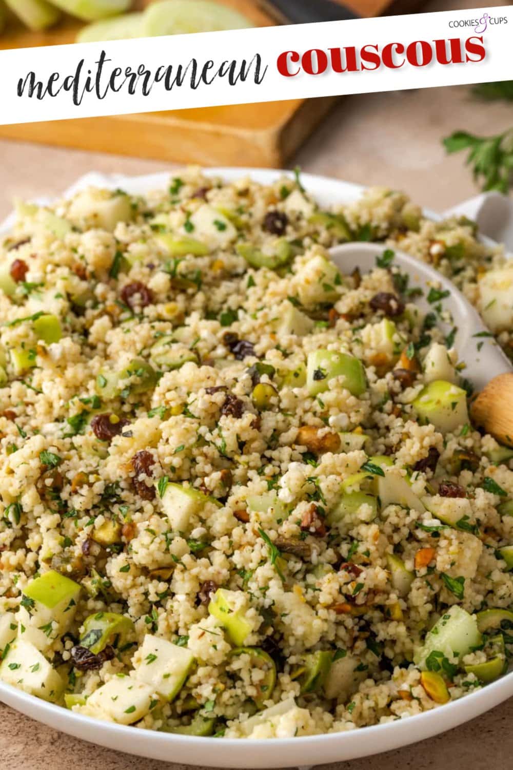 Ensalada mediterránea de cuscús pinterest