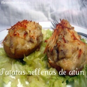 Patatas rellenas de atún