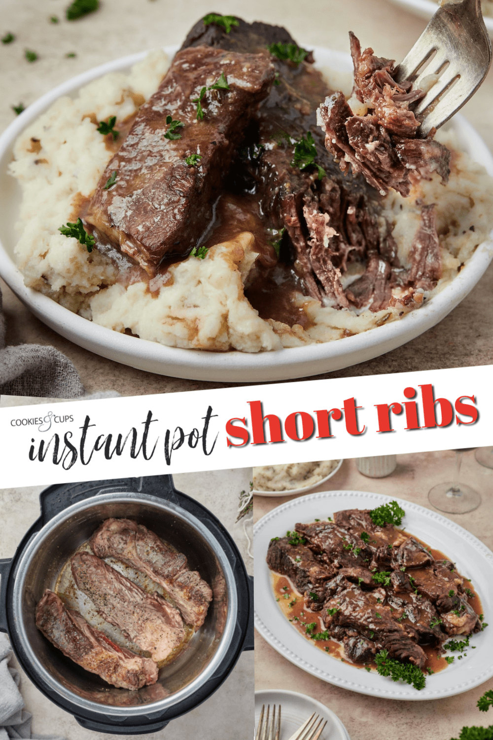Olla instantánea Costillas cortas Imagen de Pinterest
