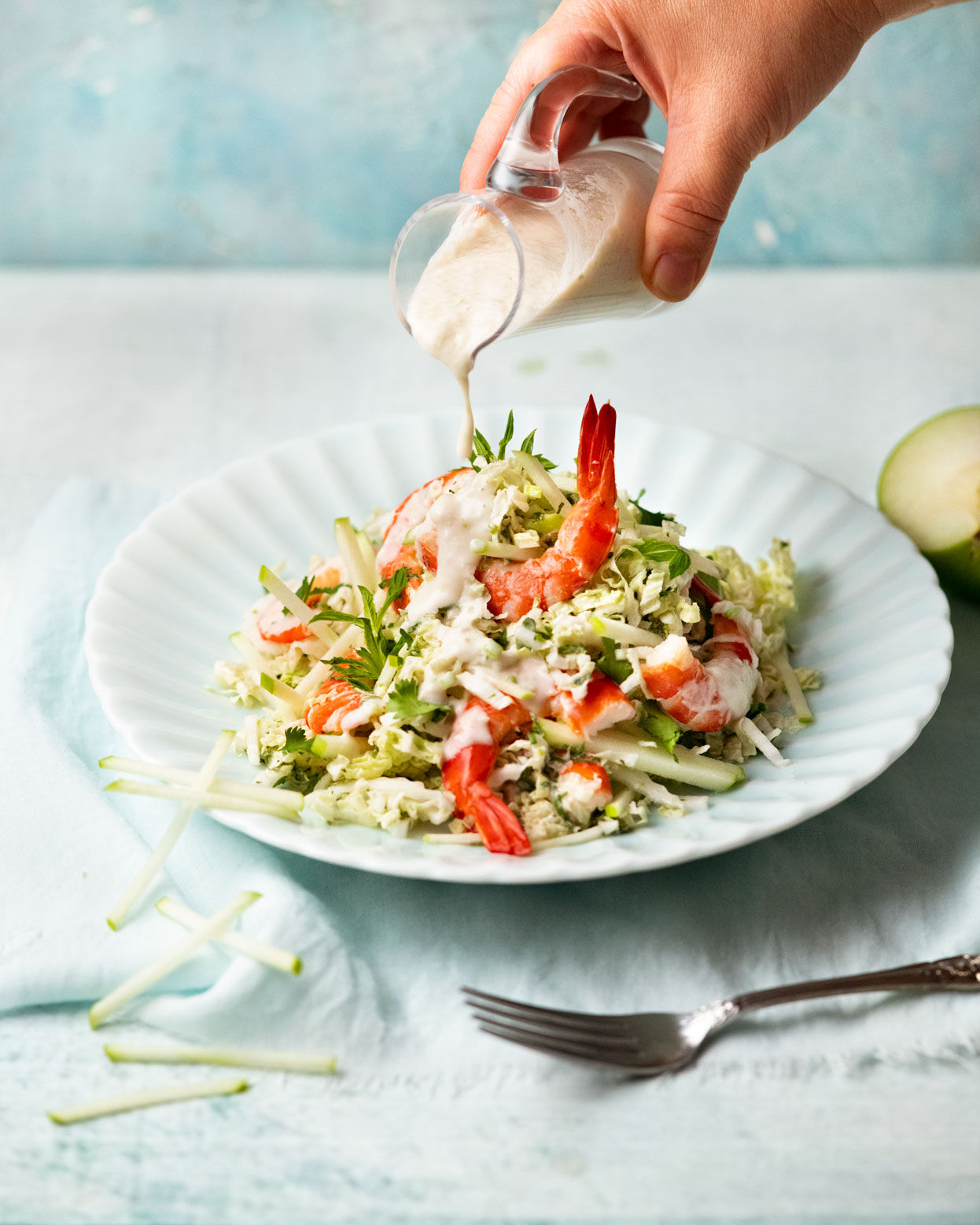 Ensalada de gambas sin aceite Island Bliss de Nagi Maehashi RecipeTin Eats Dinner cookbook