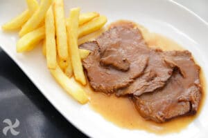 Redondo de ternera asado en olla rápida