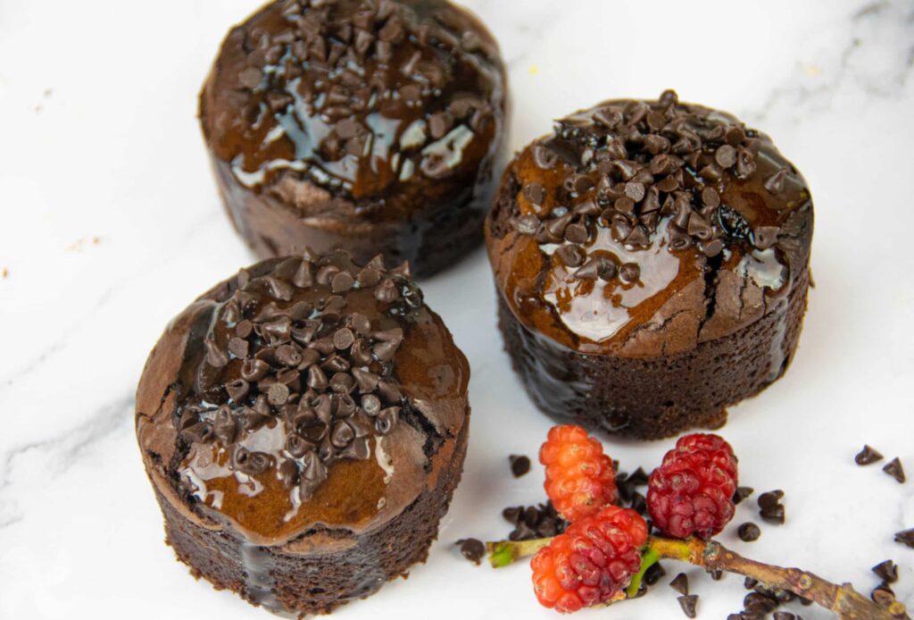 Muffins brownie de chocolate
