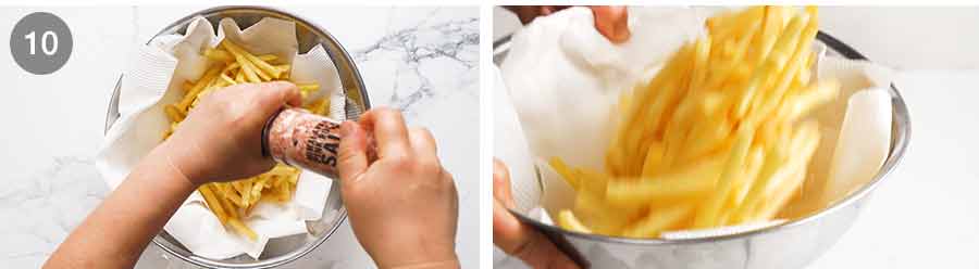 Cómo hacer papas fritas crujientes