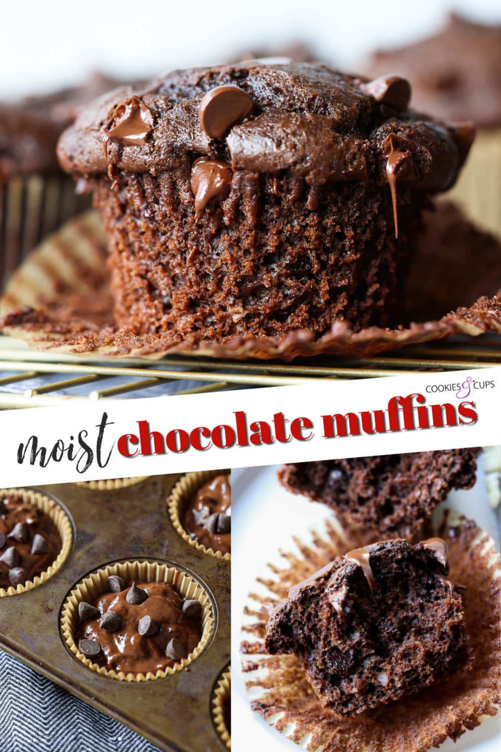 Imagen de Pinterest de muffins de chocolate