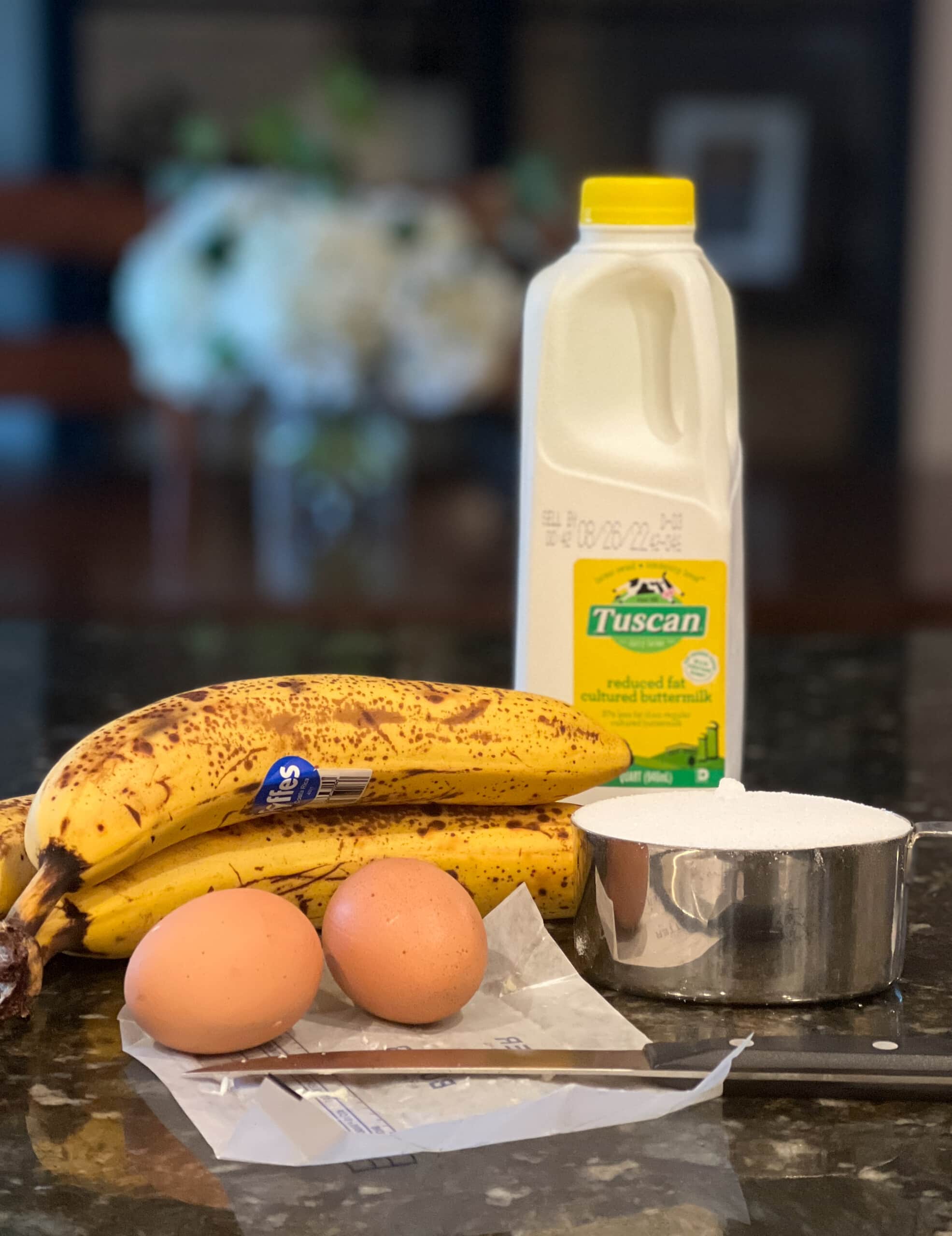 ingredientes para pan de platano