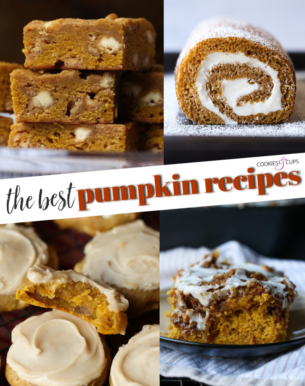 Imagen de título de Pinterest para Las mejores recetas de calabaza para el otoño.
