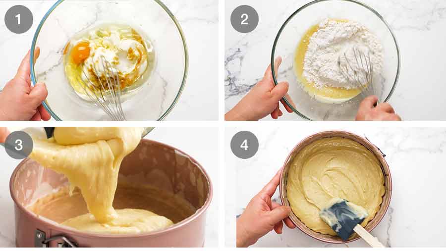 Cómo hacer pastel de crema de arándanos