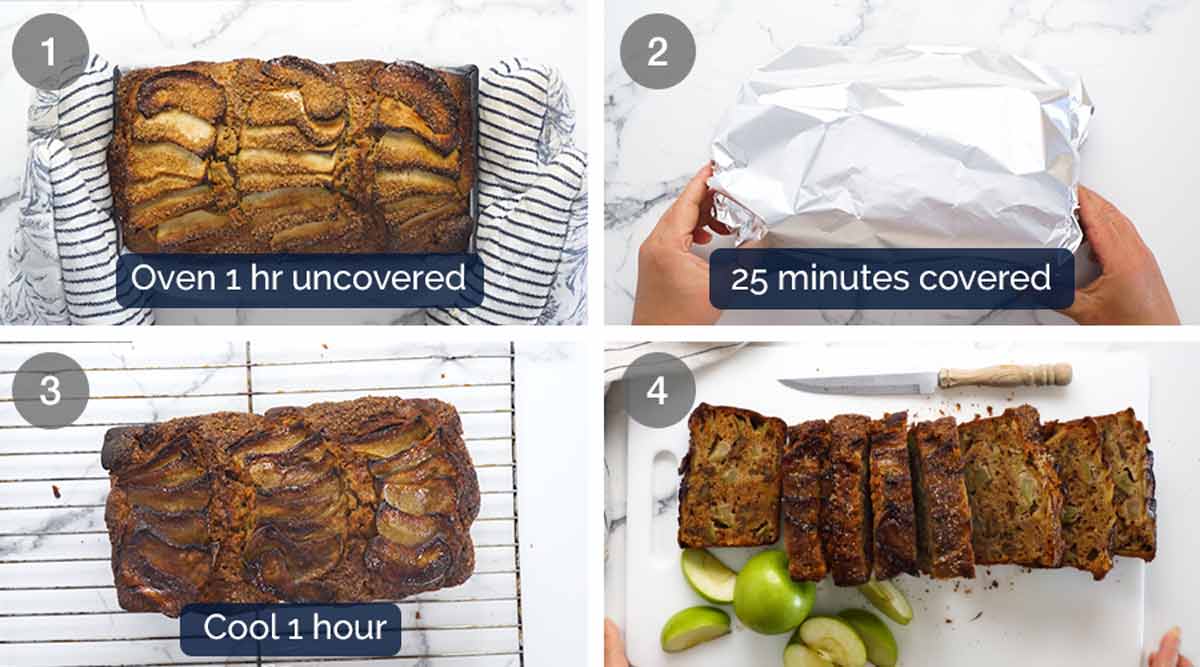 Cómo hacer pan de manzana con canela