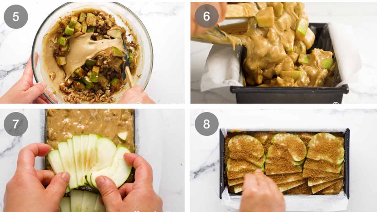 Cómo hacer pan de manzana con canela